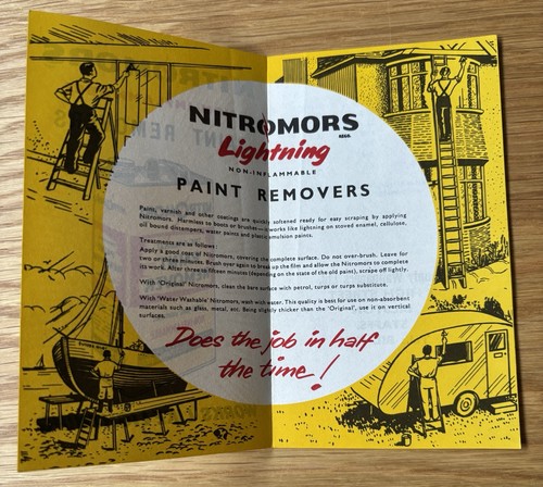 Vintage nitromors leaflet - vintage,