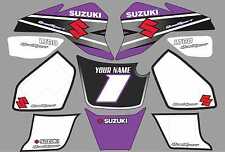 suzuki lt80 quad graphics stickers decals name-number lt 80 mx laminate purple  