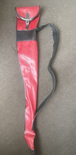 VINTAGE RED/BLACK GUN SLIP CASE air rifle sleeve bag