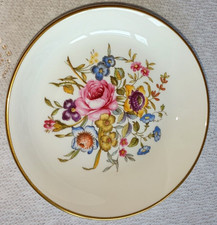 Royal Worcester Fine Bone China Trinket Pin Dish With Beautiful Floral Pattern