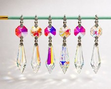 6 chandelier iridescent AB