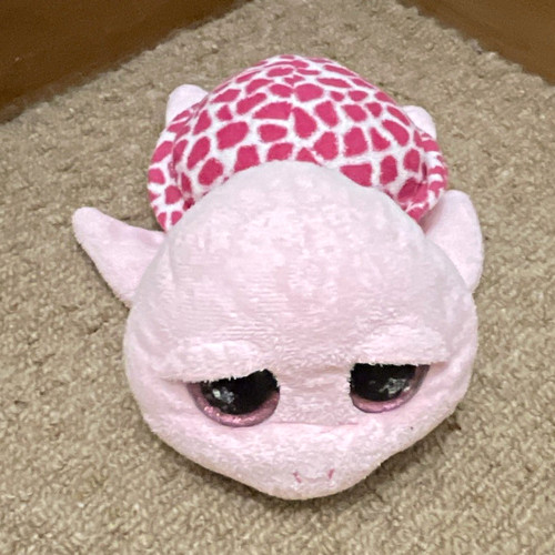 Pink turtle plush - pink, soft