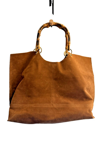 Faux suede leather bamboo - suede,