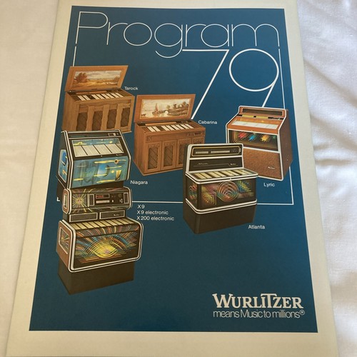 Wurlitzer program juke - wurlitzer,
