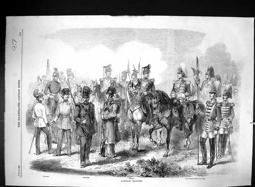 Old print 1859 austrian - 1859,
