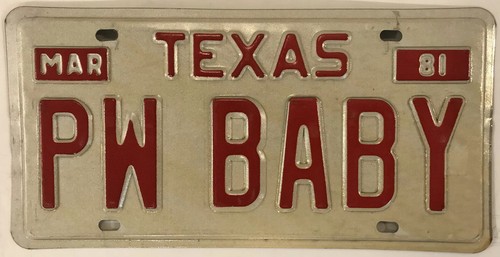 Vanity power baby license - power,