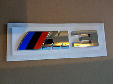 BMW   M3 3 SERIES REAR BOOT LID M BADGE EMBLEM 26mm tall in chrome.