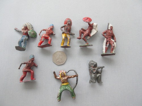 Assorted vintage lead metal