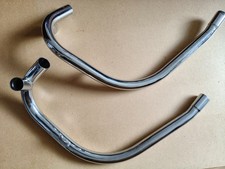 Triumph 750   T140 E exhaust pipes unused.