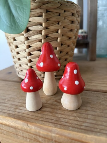 Set three wooden red - set,