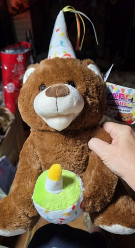 Animated birthday teddy bear - birthday,