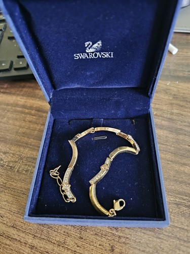 Swarovski gold tone - , crystal