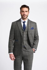 Men's Grey Tweed Herringbone