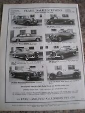 FRANK DALE & STEPSONS CAR