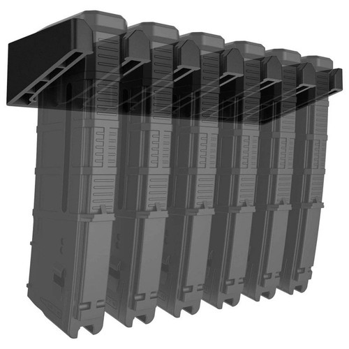 Slot magazine wall mount - 6-slot,