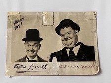 Hand Signed Laurel & Hardy