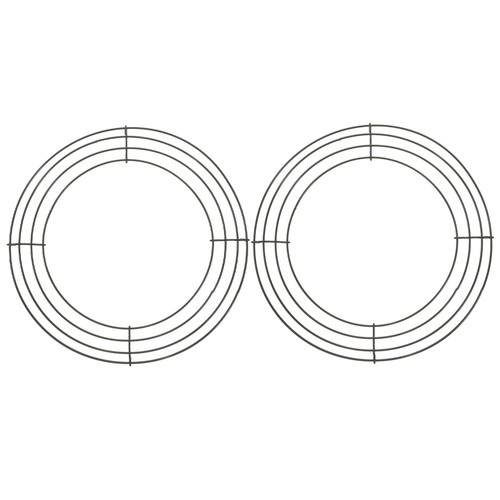 2pcs round wreath - 2pcs, wire