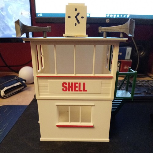 Scalextric shell control tower - control,