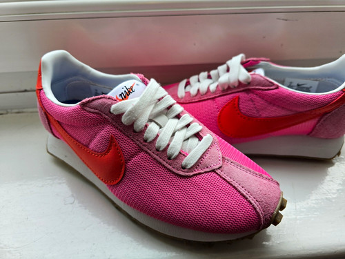 Nike pink orange white waffle - nike, pink/orange/white