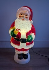 Vintage Santa Outdoor Light Up Blow Mold Christmas Decoration Blow Mould