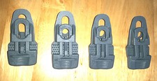 4 Grey Moroccan mat clips