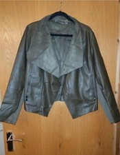 Green Faux leather waterfall