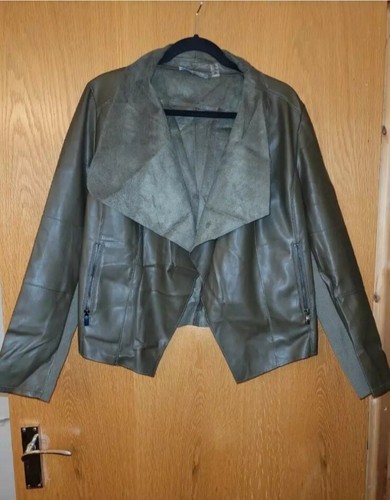 Green faux leather - green,