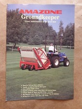 1992 AMAZONE GROUNDKEEPER BROCHURE (GH GHL 120 135 150 180) ISEKI FLAIL MOWER