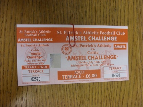 1997 ticket st patricks - 18/07/1997,