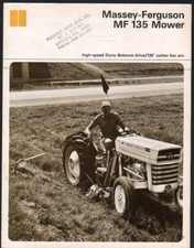 Massey Ferguson "MF 135" Mower Brochure Leaflet