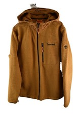 TIMBERLAND Earthkeepers Yellow Fleece Jacket size L Mens Full Zip Casual