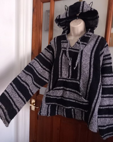 Vtg look mexican baja - mexican, woven