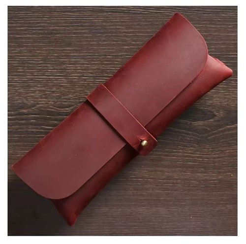 Leather pencil case holder - leather,