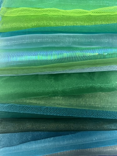 Tulle organza scraps - tulle, pcs