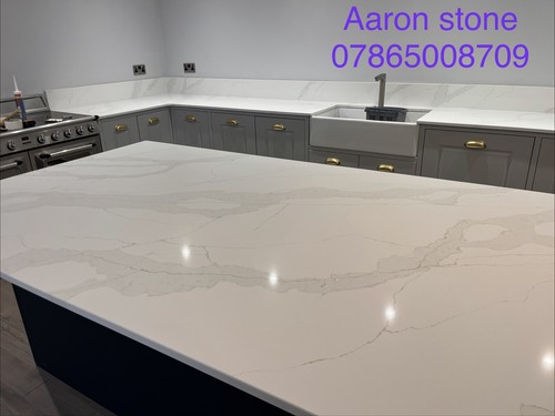 Polished quartz stone kitchen - polished,