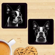 Boston Terrier Dog Coasters