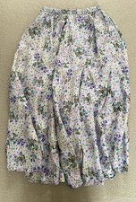 ZARA SKIRT WOMENS SZ SMALL 10 PURPLE FLORAL FLOATY MIDI 33” SEE DETAIL