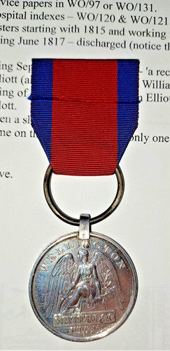 Battle waterloo medal 1815 - of,