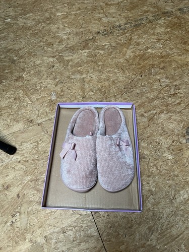 Matalan ladies pink slippers - matalan,