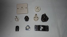 Vintage Bakelite 240v plugs & sockets job lot