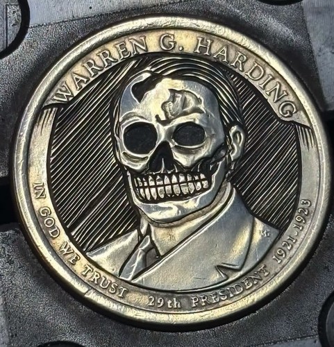 Hobo nickel folk art coin - hobo,