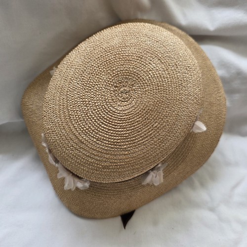 Girls undersized straw hat - straw,