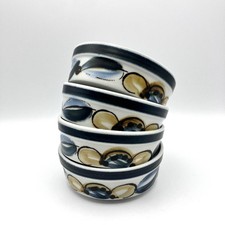 4 x Mid Century Stavangerflint Norway Senja Cereal Soup Bowls Inger Waage