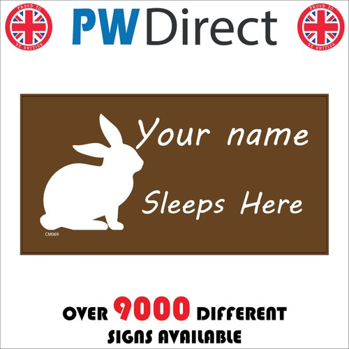 Sign rabbit hutch - sign, sleeps