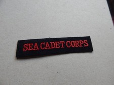 Royal Navy Sea Cadet Corps Title Cloth Badge  BO