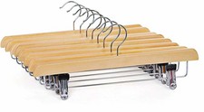 Wooden clamp trouser hangers