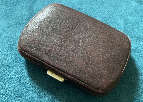 Antique small brown leather - antique,