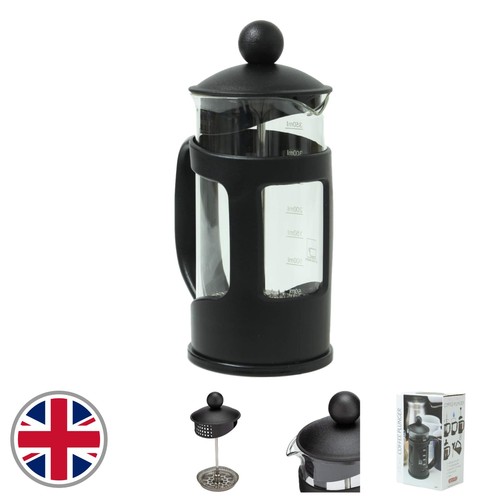 Compact black coffee plunger - compact,