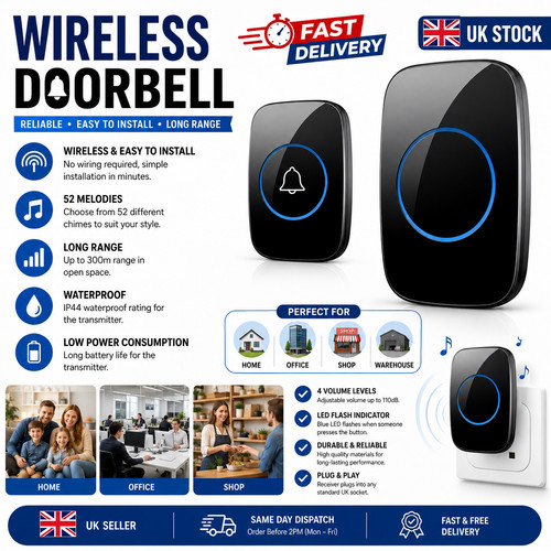 Wireless waterproof doorbell - waterproof,