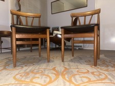 Pair mcm danish solid - solid, teak